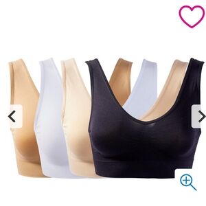 NWT Rhonda Shear 4-pack Seamless Original Ahh Bra - 808947